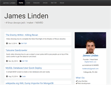 Tablet Screenshot of jameslinden.com